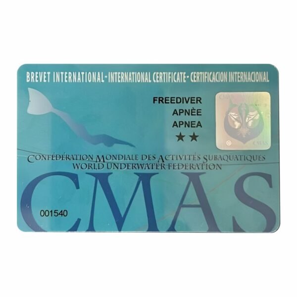Brevet Apneista nível 2 - PRODUTO INDISPONÍVEL POR MOTIVOS TÉCNICOS