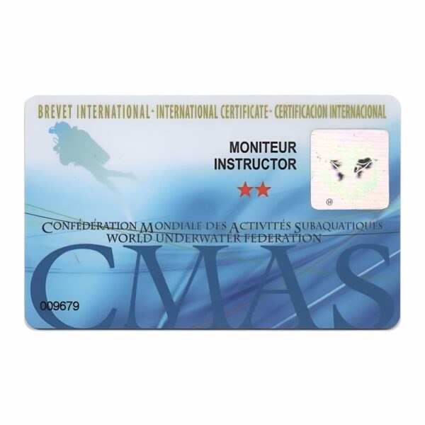Brevet de instrutor de mergulho de 02 estrelas - renovação 05 anos - PRODUTO INDISPONÍVEL POR MOTIVOS TÉCNICOS