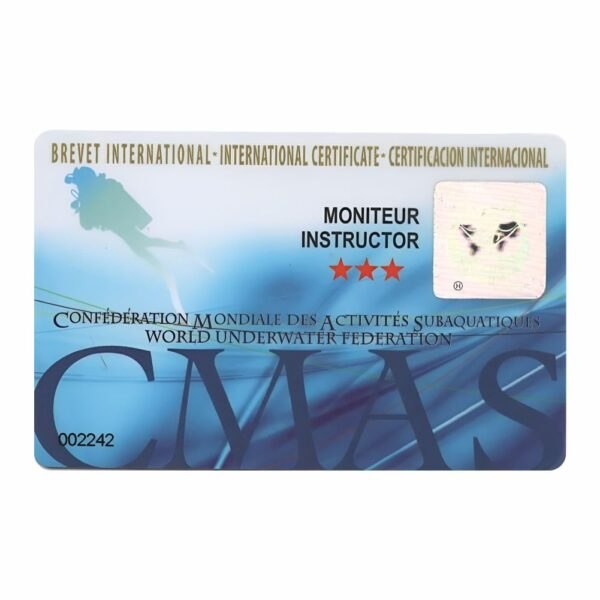 Brevet de instrutor de mergulho de 03 estrelas - renovação 05 anos - PRODUTO INDISPONÍVEL POR MOTIVOS TÉCNICOS