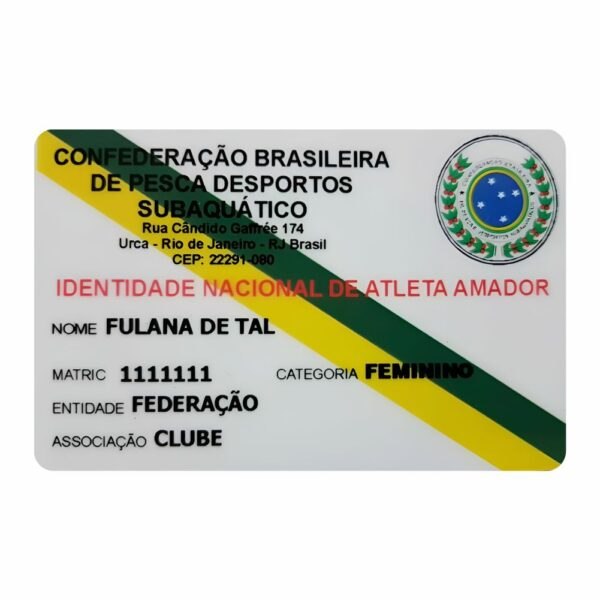 Carteira de atleta feminino principal a partir de 18 completos - Atualização por idade