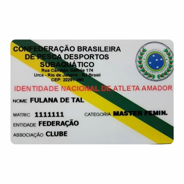 Carteira de atleta master feminino a partir de 50 anos completos - Atualização por idade