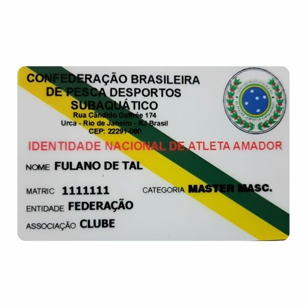 Carteira de atleta master masculino a partir de 50 anos completos - Atualização por idade
