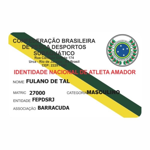 Carteira de atleta - 2ª via em qualquer categoria